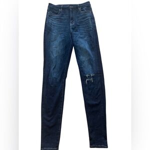 American Eagle Size 8 Jeans Next Level Stretch X-long Curvy Highest Rise